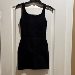 Aritzia Babaton XS Black Sculpt Contour Textured Bandage Mini Dress